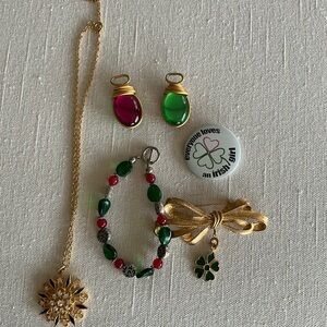 Gold Necklace and  Jewelry Bundle